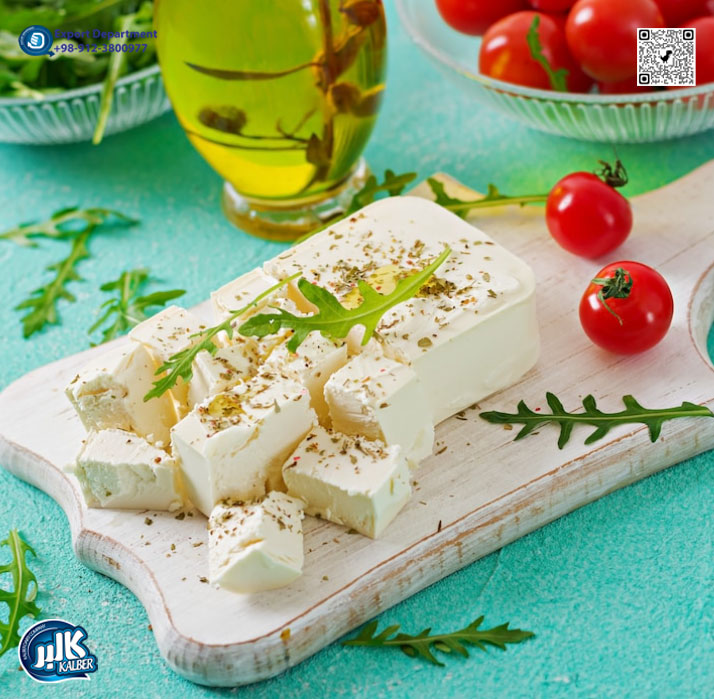 Kalber High Quality Feta Probiotic Cheese 200gr for sale and export from Iran