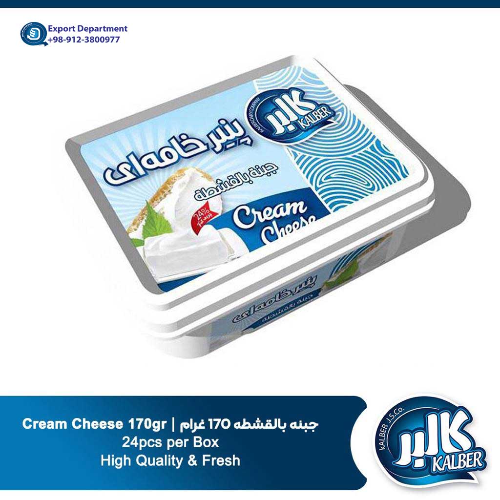 فروش و صادرات پنیر خامه ای 170  گرم کالبر از ایران